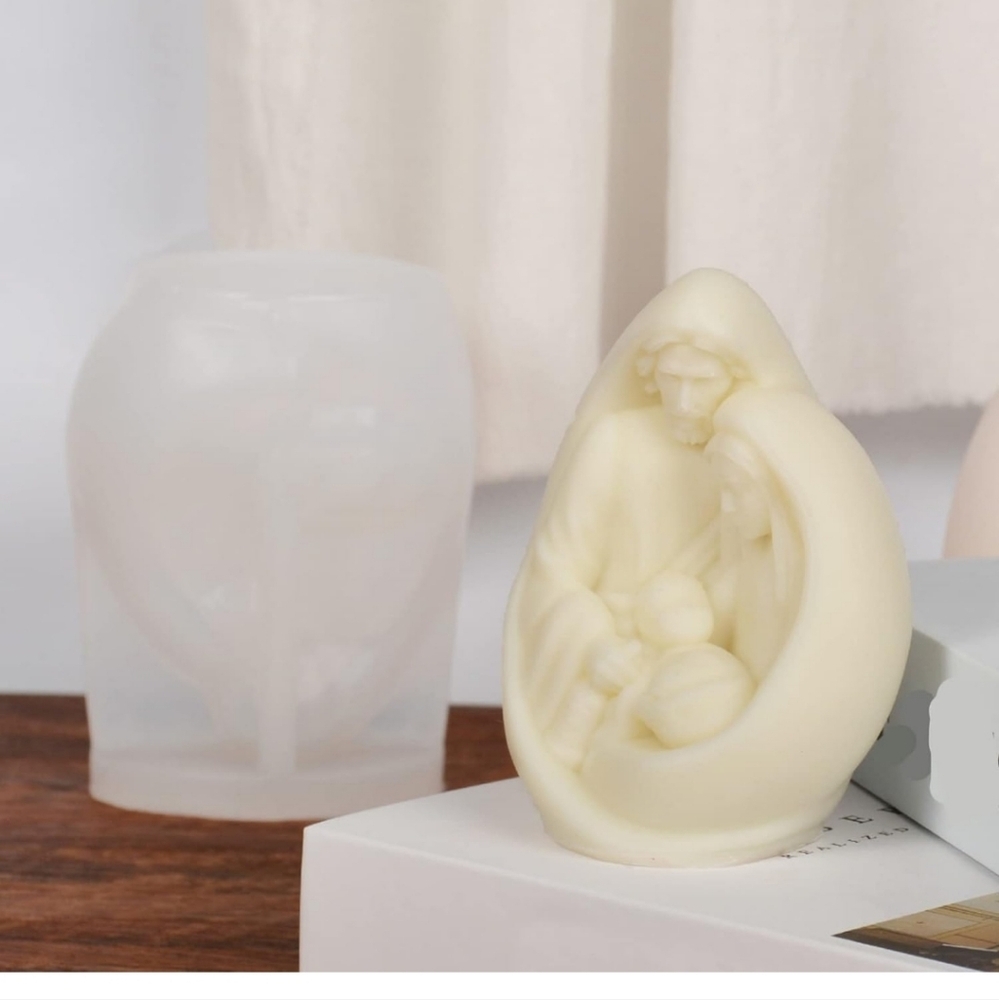 Nativity Scene Jesus Candle Mold
